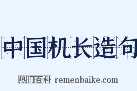 中国机长造句是什么意思的图片